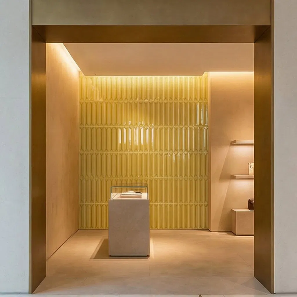 Vibrant Glazed Ceramic Wall Tiles - Matte Finish Decorative Bricks