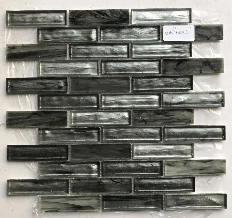 China Wholesale Decorative Bathroom Kitchen Backsplash Wall Strip Mosaic Tile