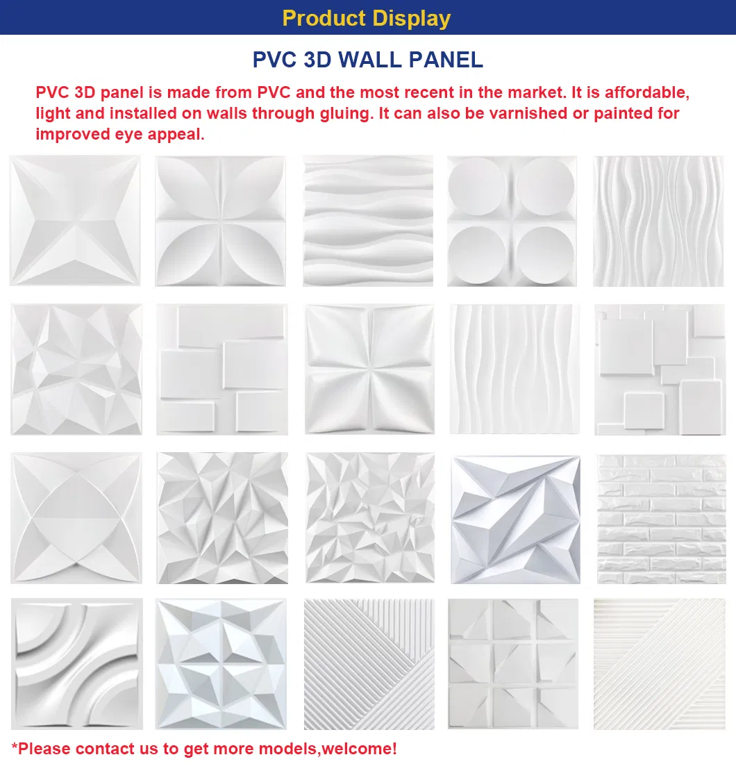 3D PVC Wall Panel Texture