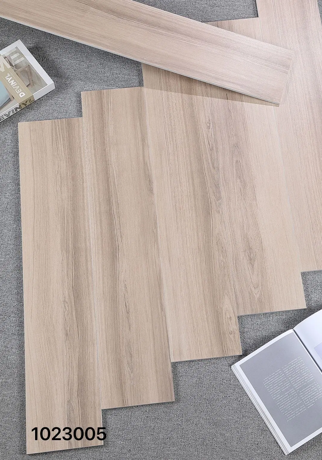 Wholesale Interior Wall Anti Slip Wood Porcelain Floor Tiles 150X600mm Timber Ash Light Grey Wood Look Tile