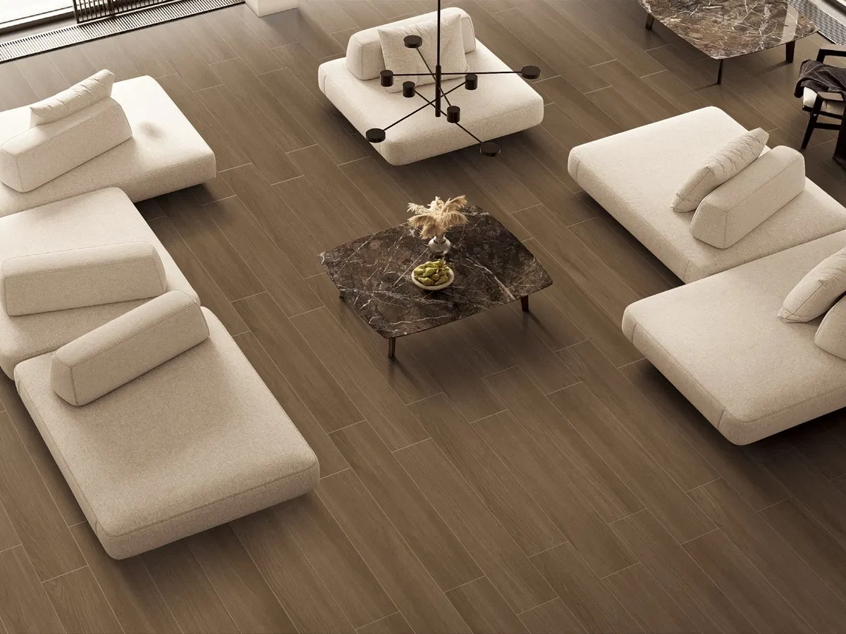 Hot Sale Wood Look Porcelain Tile 200X1200mm Wooden Ceramic Floor Wear Resistant Anti-Slip Tiles for Bedroom