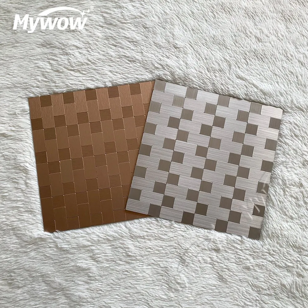 Mosaic Sticker Vinyl Self Adhesive Waterproof Bathroom Oil Proof Backsplash Kitchen Wall Tiles