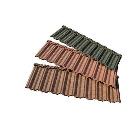 Classical Color Heat-Resistant Stone Coated Metal Roofing Tile with Lifespan of 50 Years for Tropical Climates
