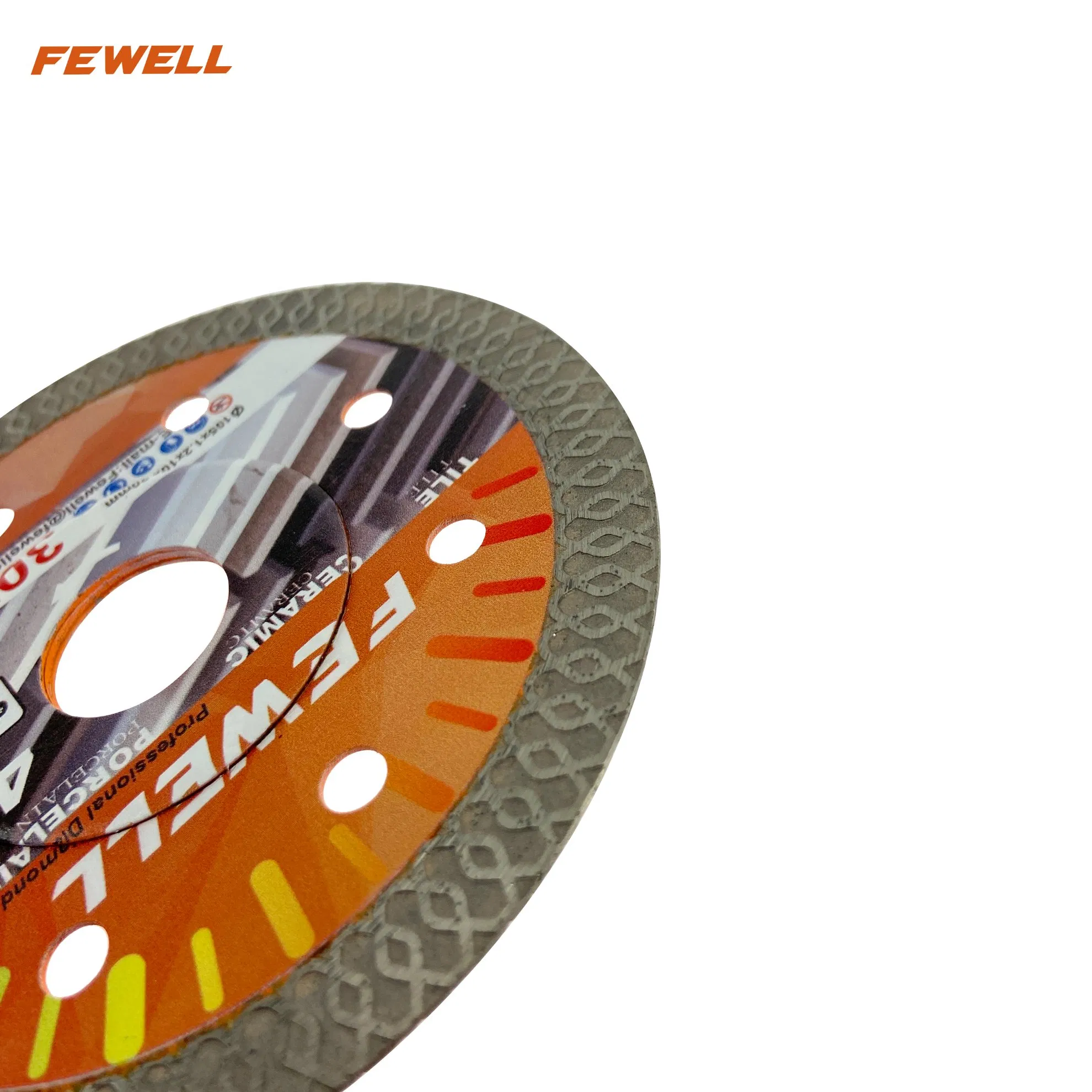 Hot Press 4inch 105*10*20mm 1.2 Thickness Super Ultra Thin Turbo Diamond Disc Saw Blade for Dry Cutting Ceramic Tile Porcelain