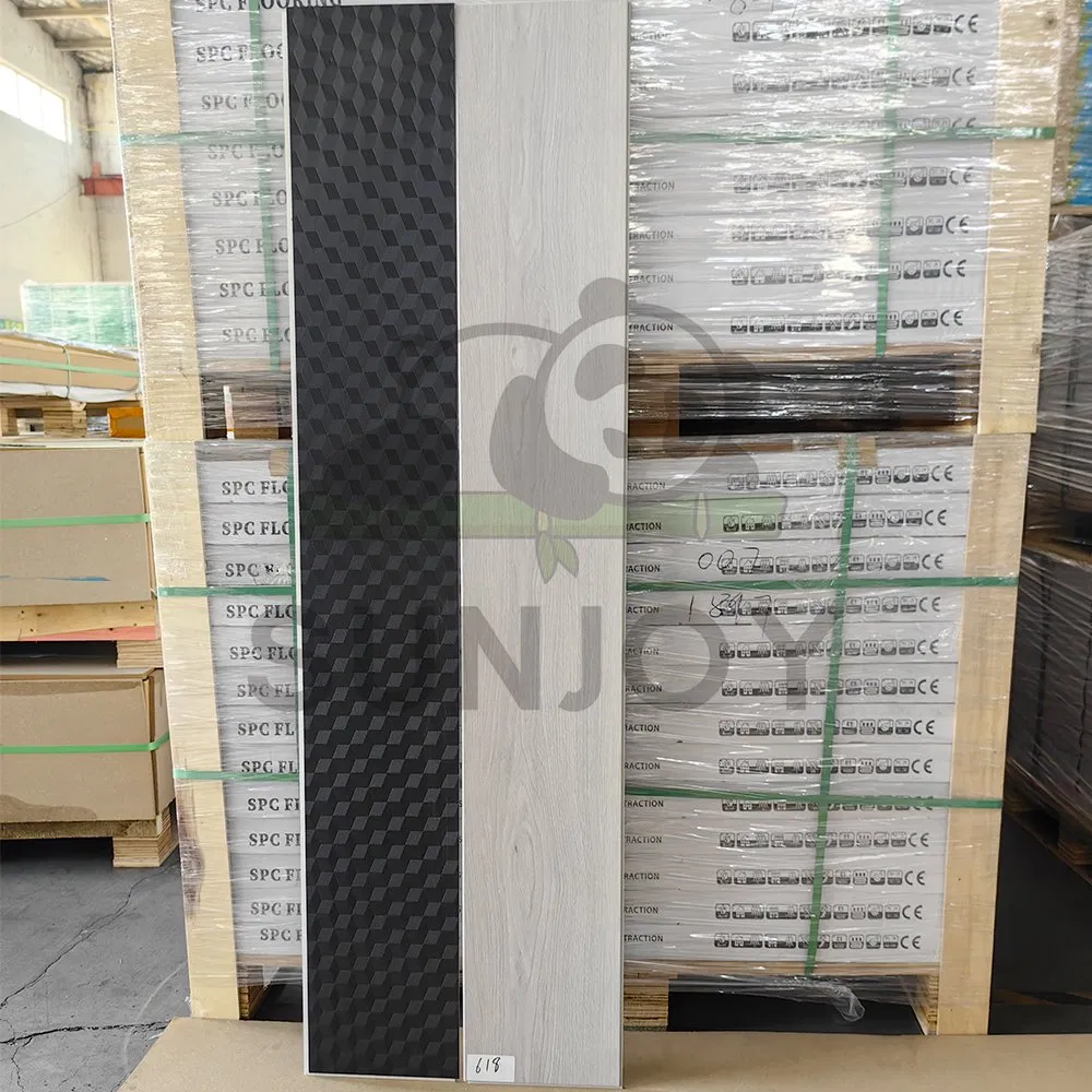 Spc Stone Plastic Composite Garage Home Bathroom Decorative Floor Tiles