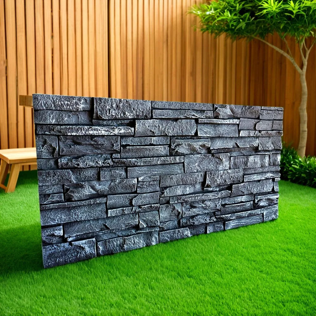 3D Waterproof Faux Stone Decorative Exterior Wall Panel Polyurethane Artificial Wall Cladding Facade Covering Tile for Building Wall Decoration