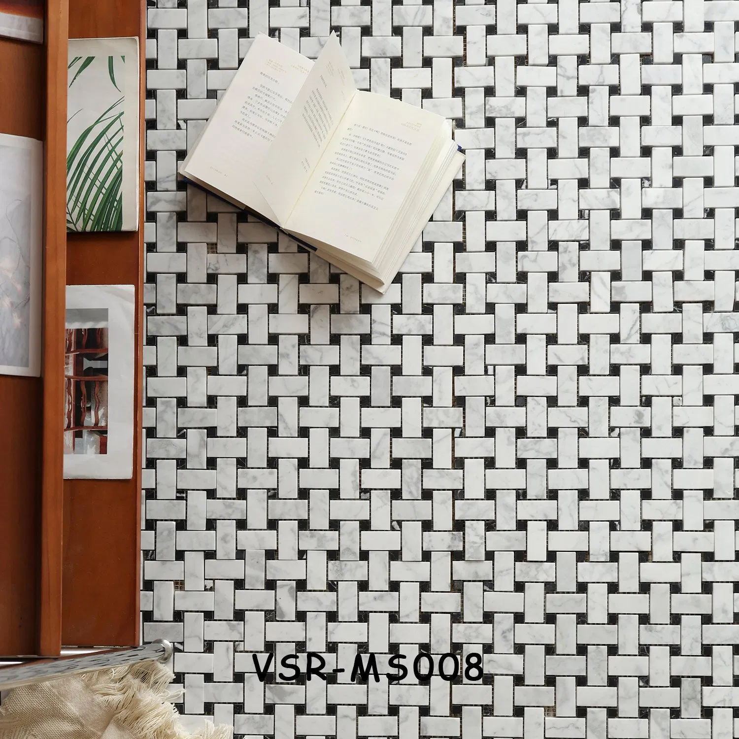 Modern Marble Floor Tiles Woven Mosaic Interior Wall Tiles Bathroom Decorative Tile