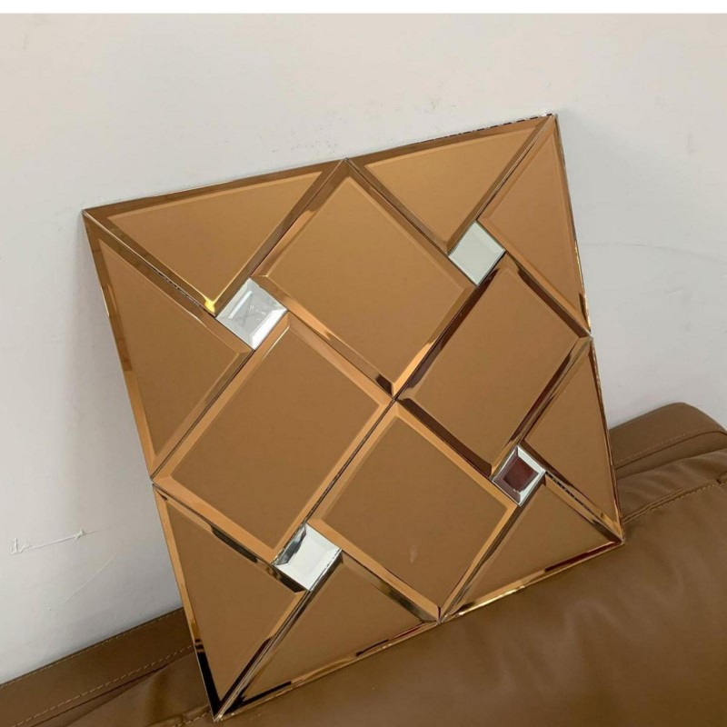 Self-Adhesive Decorative Mirror Glass Mosaic Tiles for Home Styling