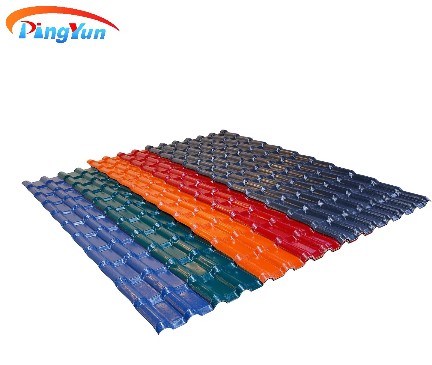 ASA Corrugated PVC Roofing Sheet UPVC Roof Heat Resistant Traditional Design Spanish ASA UPVC Roof Tile