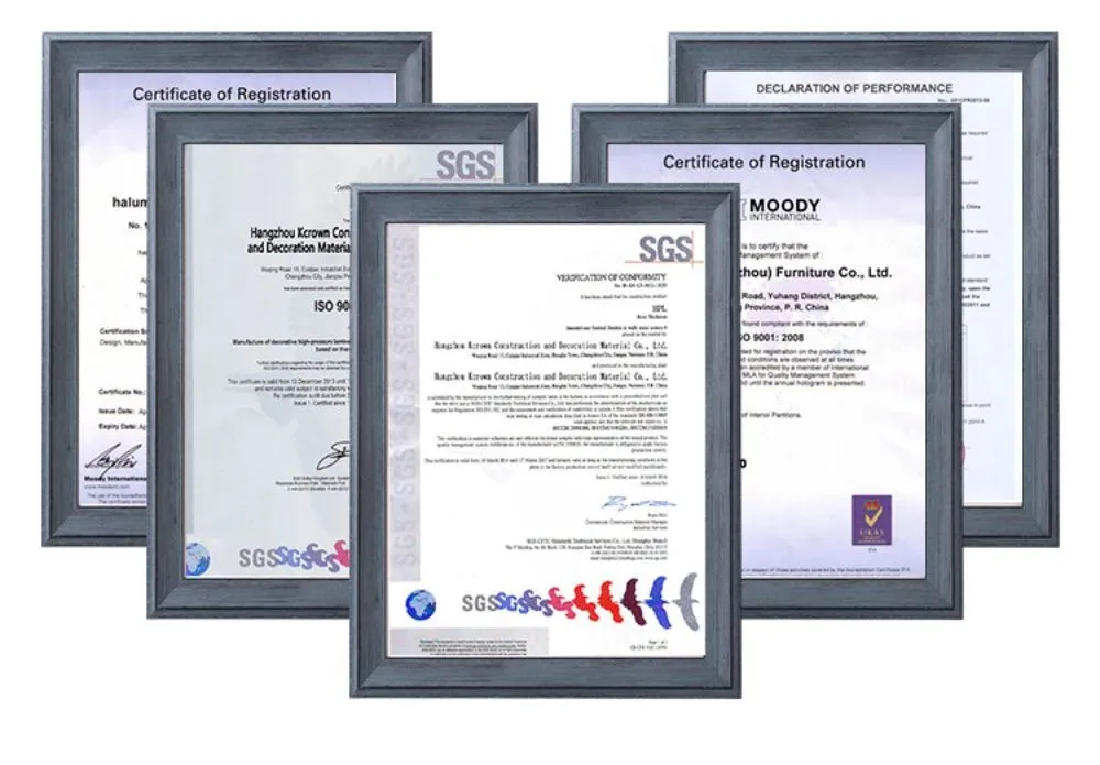 Certificates