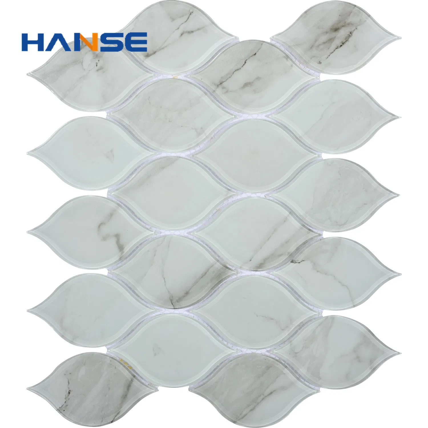 275X290mm Glass Mix Color Backsplash Mosaic Tile for Kitchen