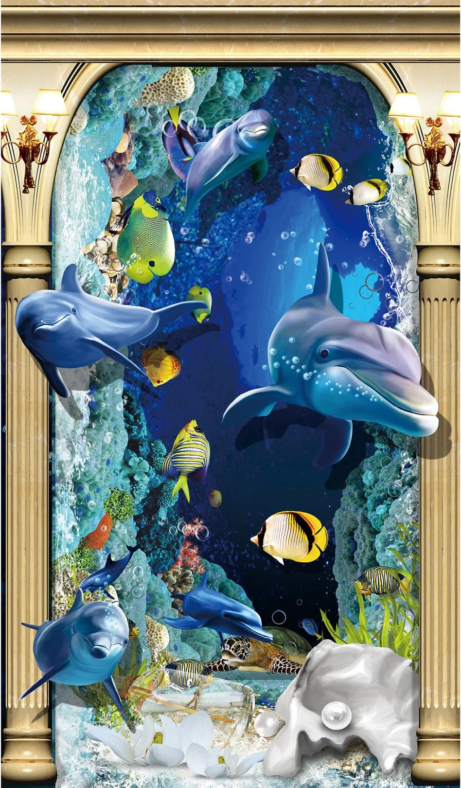 Custom Size Australia Style Villa Decorative Wall Tile 3D