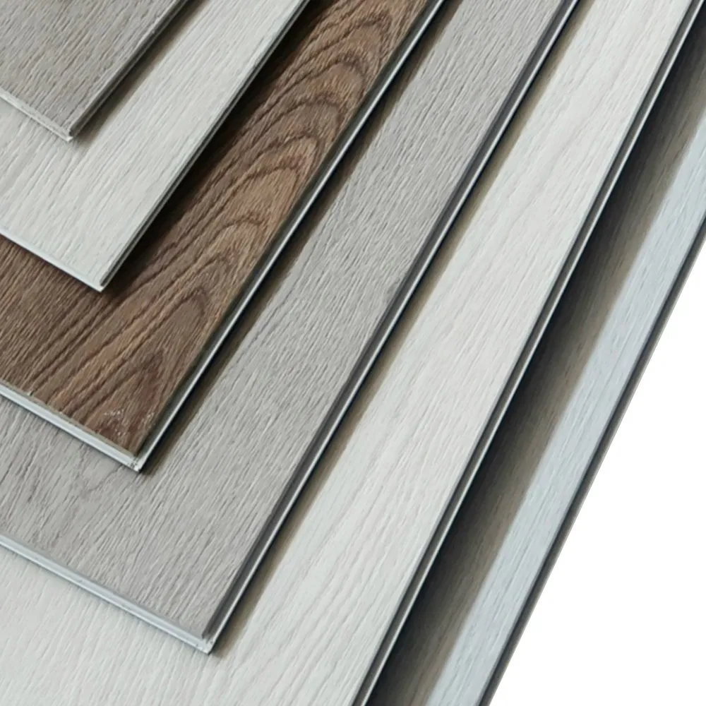 Bathroom Garage Decorative Spc Click System Wood Grain/Onyx Stone/Marble Grain Vinly Floor Tile