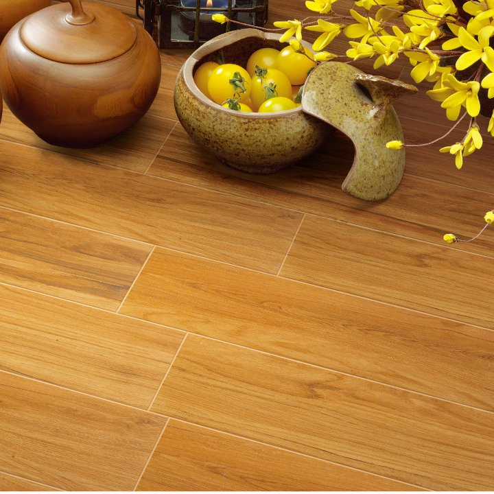 Sunnda Dark Wood Porcelain Tile Fresh Stoneware Wall Floor Tiles with Effect Brown 200X1000mm for Living Room