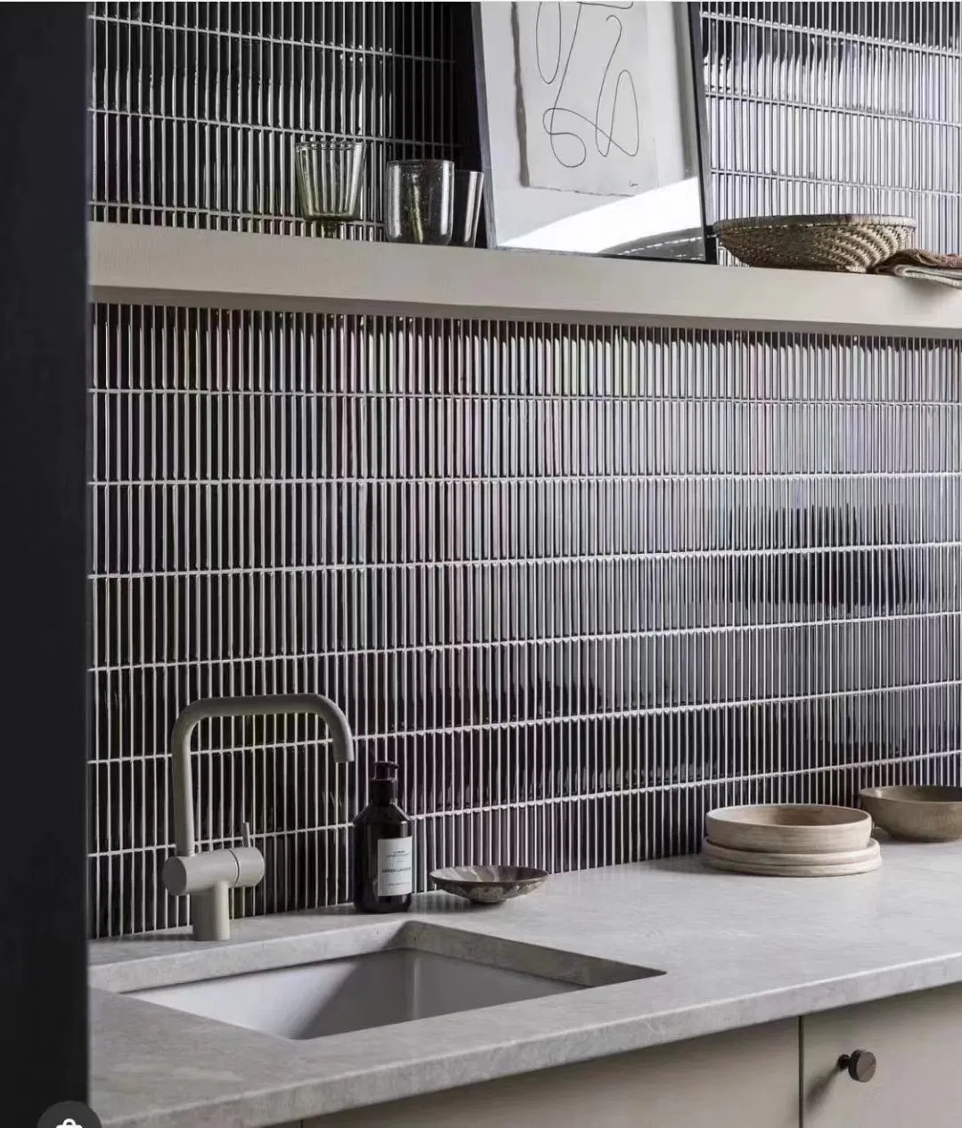 Porcelain Ceramic Mosaic for Kitchen Backsplash Wall Tile