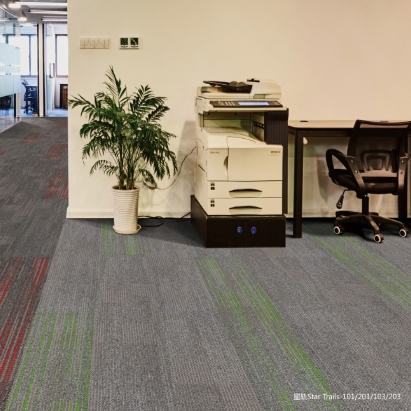 Modular PP Carpet Tile for Commercial Space - Fire Retardant B1 Grade Made in China Office Use