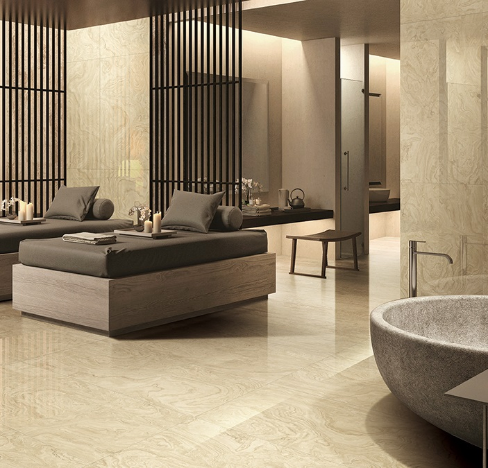 Luxury Wall Tile Gary Marble Look Large Format Porcelain Tile