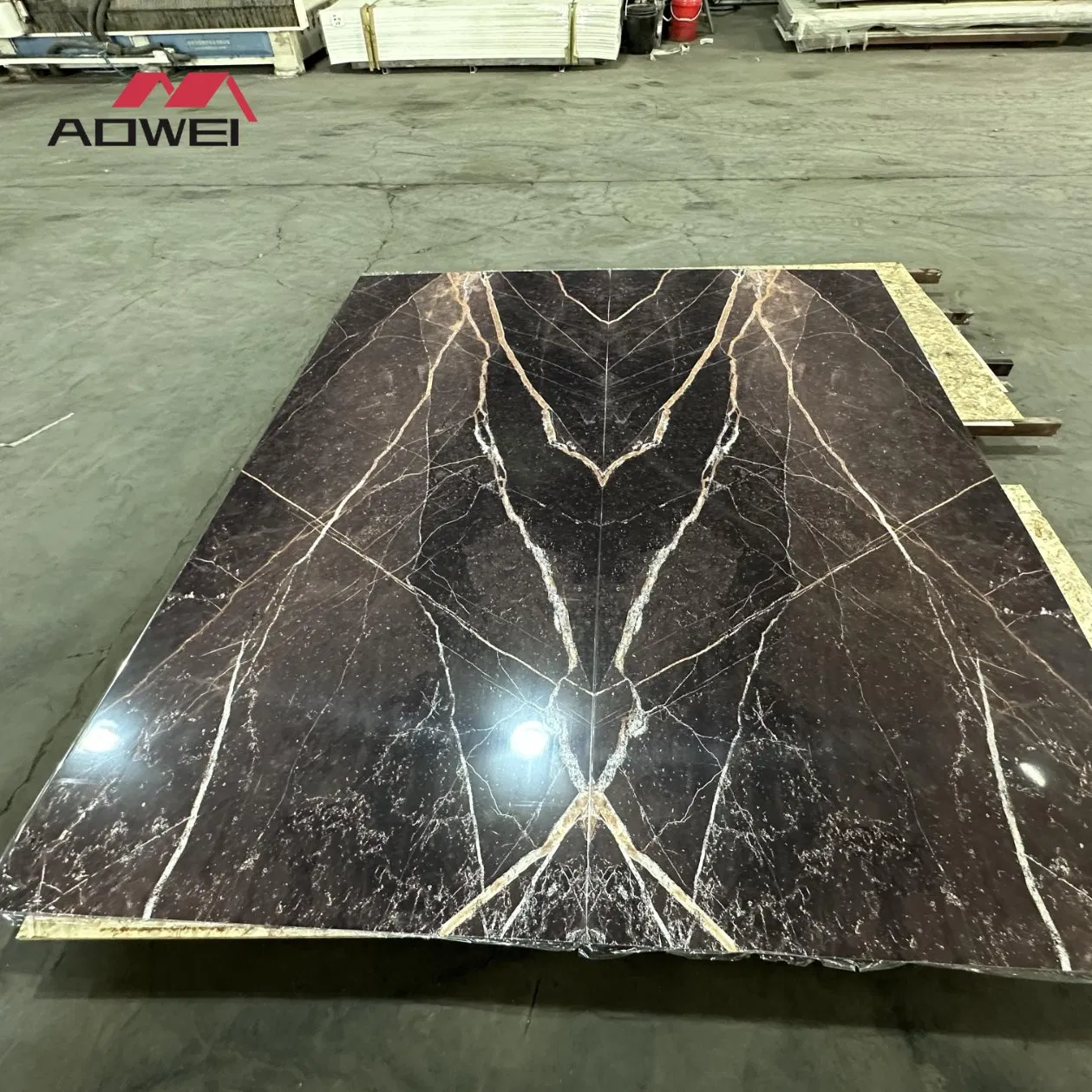 Sleek PVC Marble Wall Tiles for Contemporary Spaces