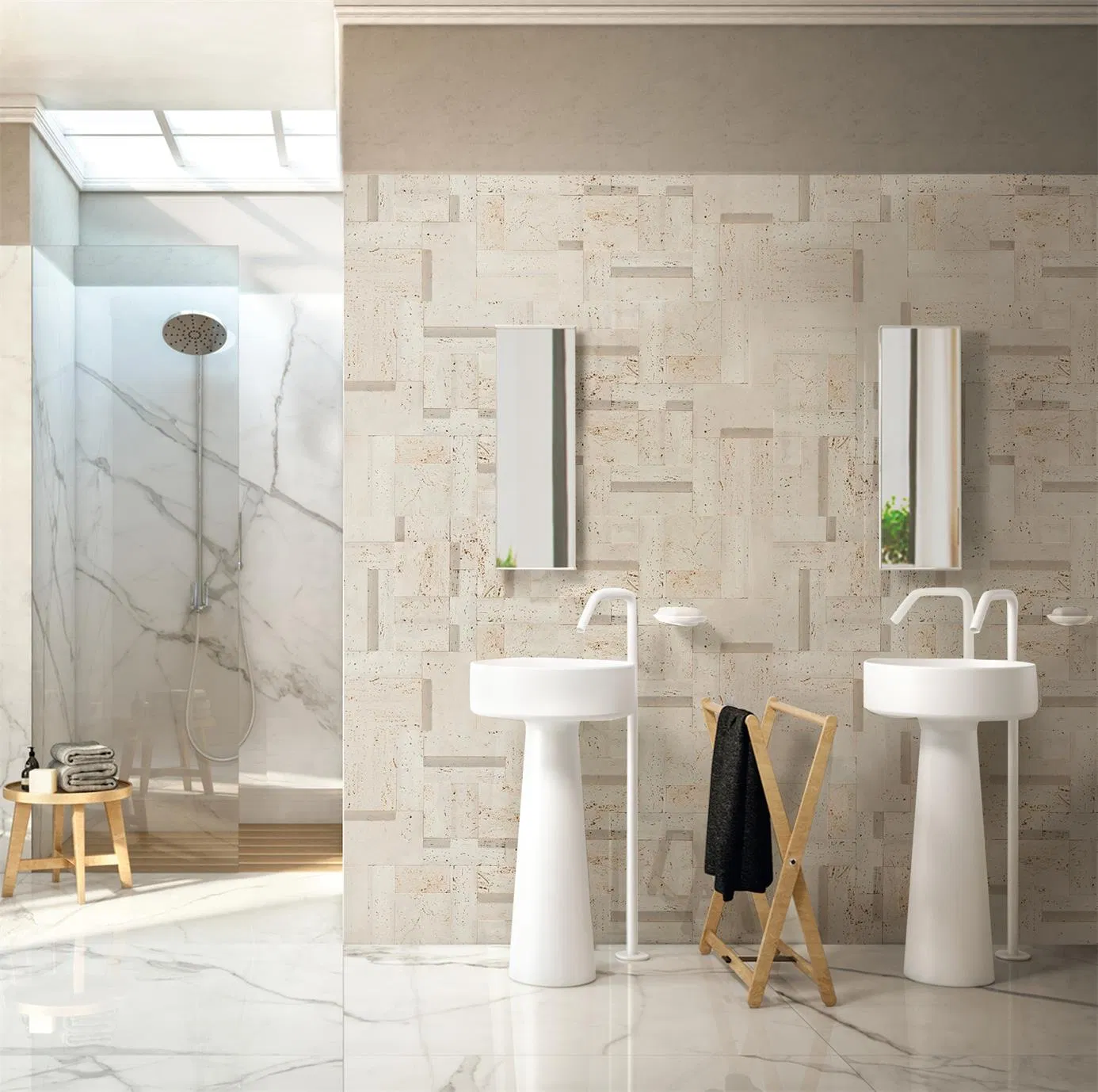 Premium 300X325mm Decorative Stone Mosaics Tiles for Home Dé Cor