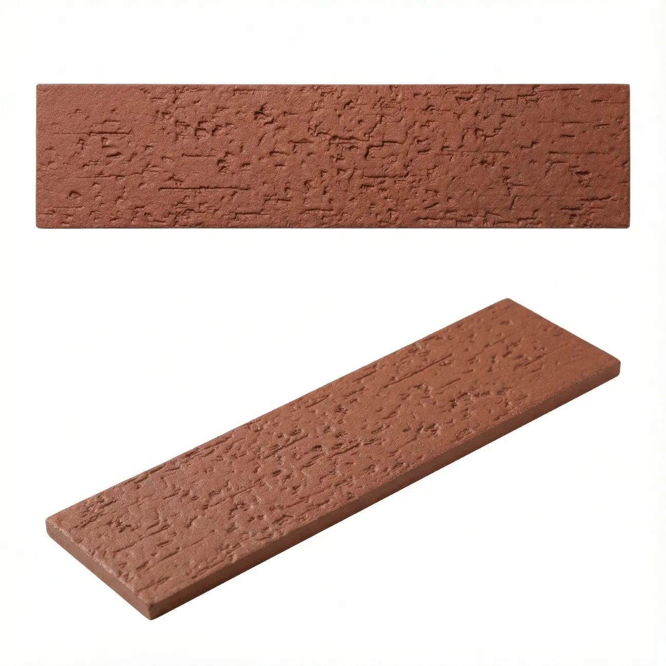 60X240mm Acid-Wear Resistant Ceramic Tile Natural Matte Red Full Body Wall Tile for Commercial &amp; Living Space