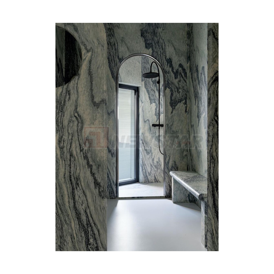 Newstar Wholesale Price Natural Stone Marble Slab for Bathroom Shower Wall