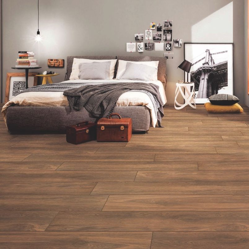 Modern Natural Wood Look Porcelain Tiles 150X900mm Anti-Slip Indoor Outdoor Decorative Wooden Floor Wall Tiles