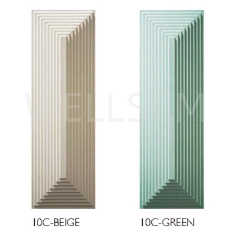 Classic Pyramid Shape Modern 3D Embossed Concave and Convex Cement Art Decorative Wall Tiles for Inside and Outside
