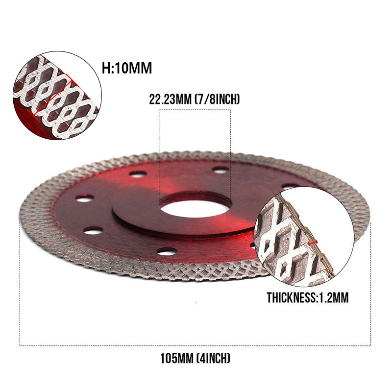 Ultra-Thin Mesh Turbo Blades for Ceramic, Marble &amp; Stone Cutting