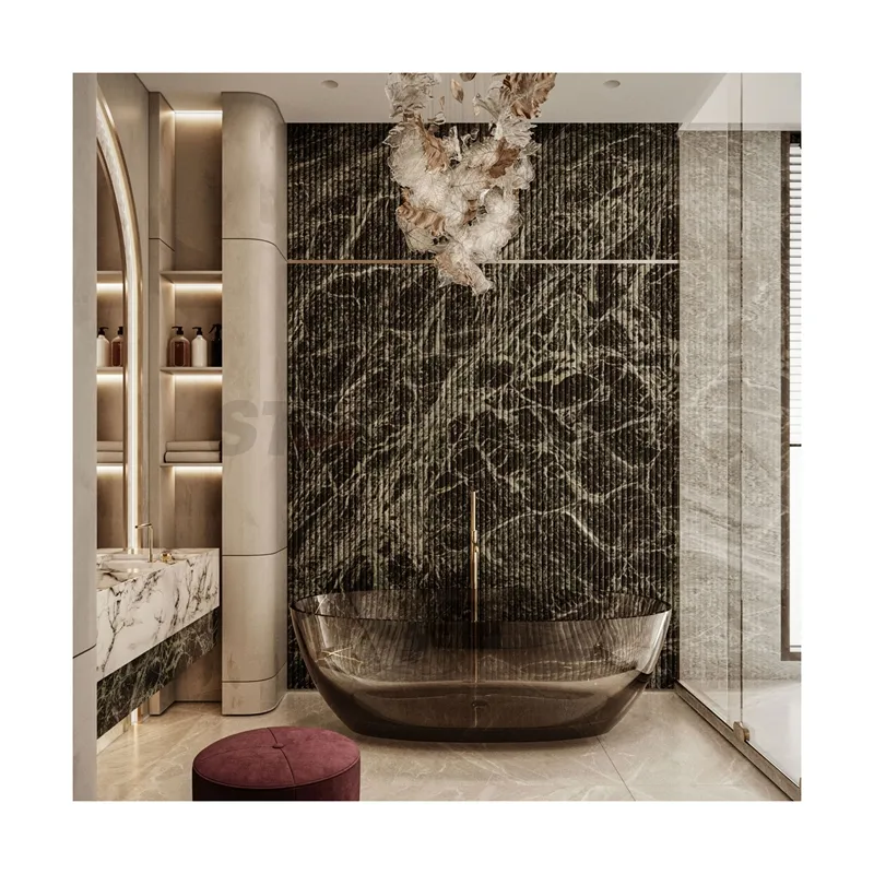 Natural Stone Marble Bathroom Shower Wall