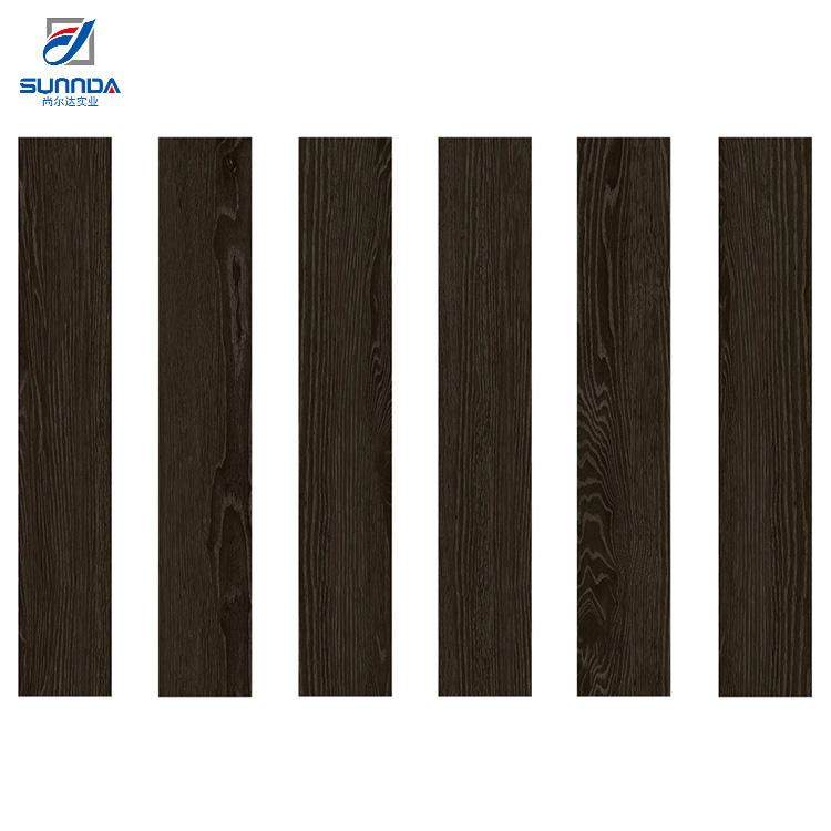 China Sunnda Cheap Price Wood Look Wooden Texture Matt Finish Anti-Slip Glazed Rustic Porcelain Floor Ceramic Wall Tiles