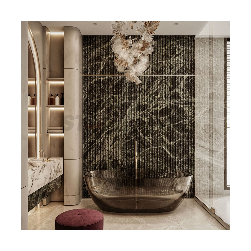 Starstone Luxury Style Custom Project Natural Stone Marble Home Hotel Bathroom Shower Wall