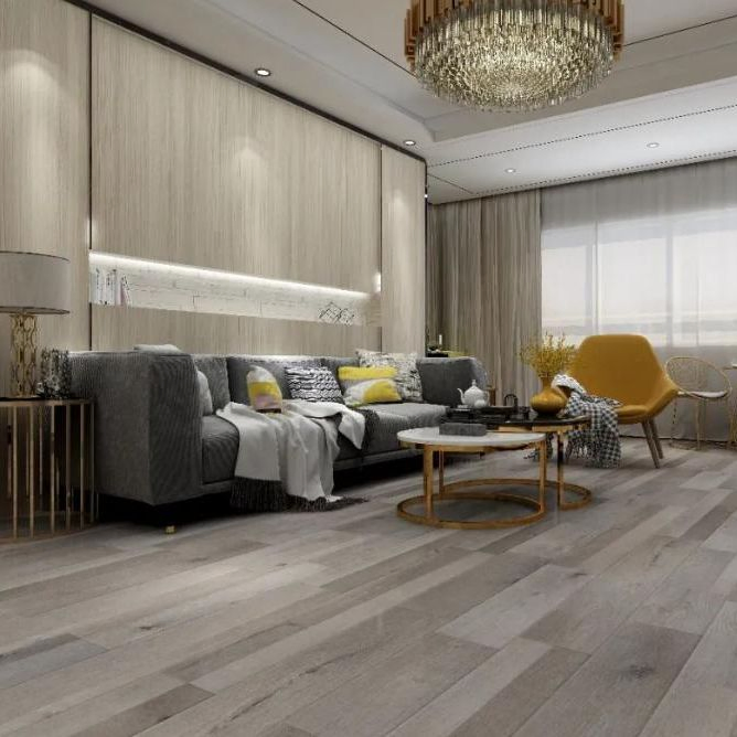 U Groove HDF Waterproof Laminate Flooring Covering 8mm E1 Grade AC4 Wear Resistance Wood Floor Tile Free Sample