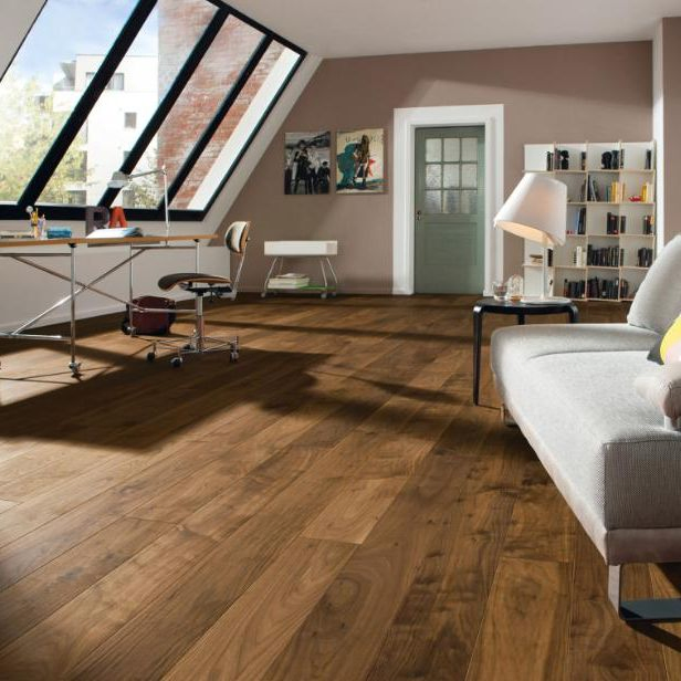 Modern Flooring Decorative Panel Waterproof Click Lock Wear-Resistant Laminate Glass Flooring HDF AC4 Rigid Wood Floor Tile 8mm Laminated Flooring Covering