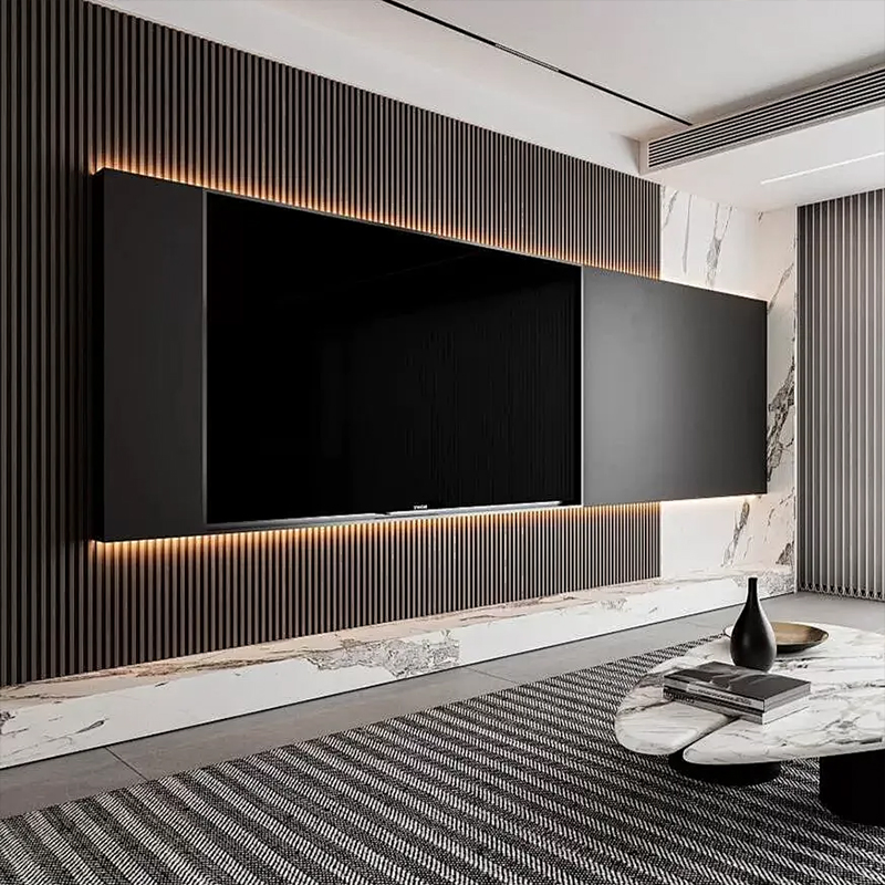 High Quality Wood Grain Grille Wall Panel with Simple Decorative Style