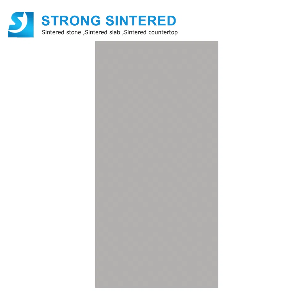 Big Size 3200X1600X12mm Grey Eco-Friendly Kitchen Sintered Stone Laminated Edge