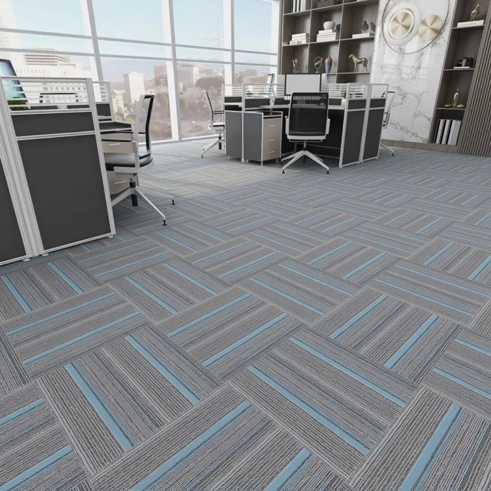 Neutral Tone Commercial Modular Carpet Tiles for Co Working Space