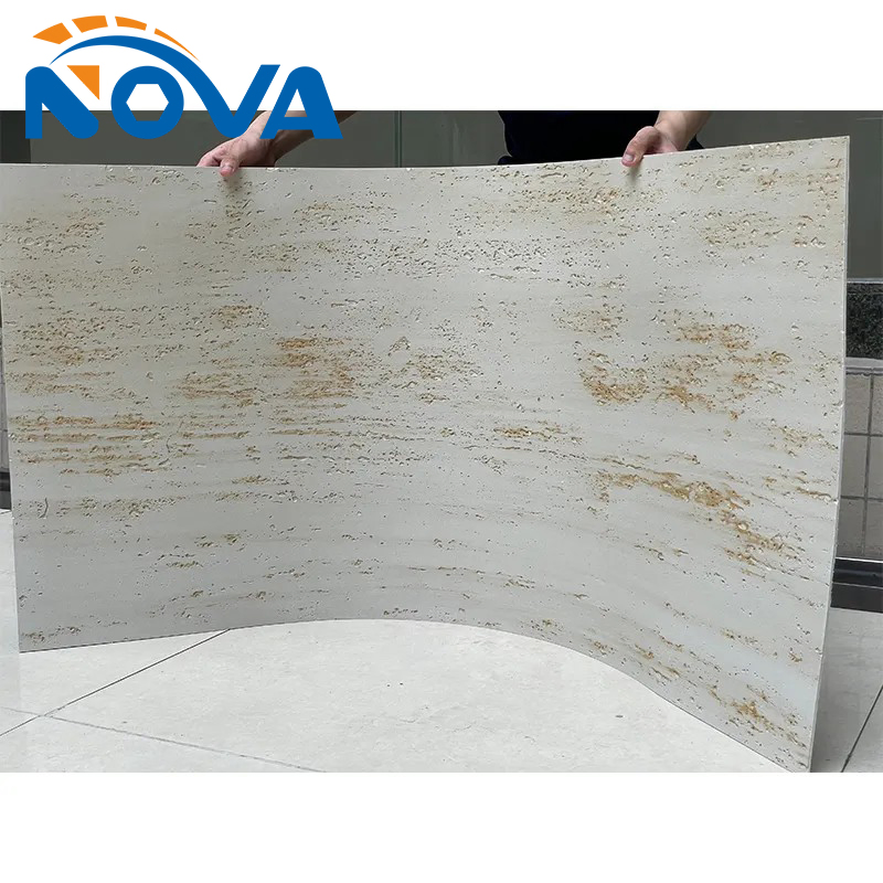 Flexible Cut Wall Cladding Polished Porcelain Slab for Wall &amp; Floor Stone Building Material Sintered Stone Wall Tiles