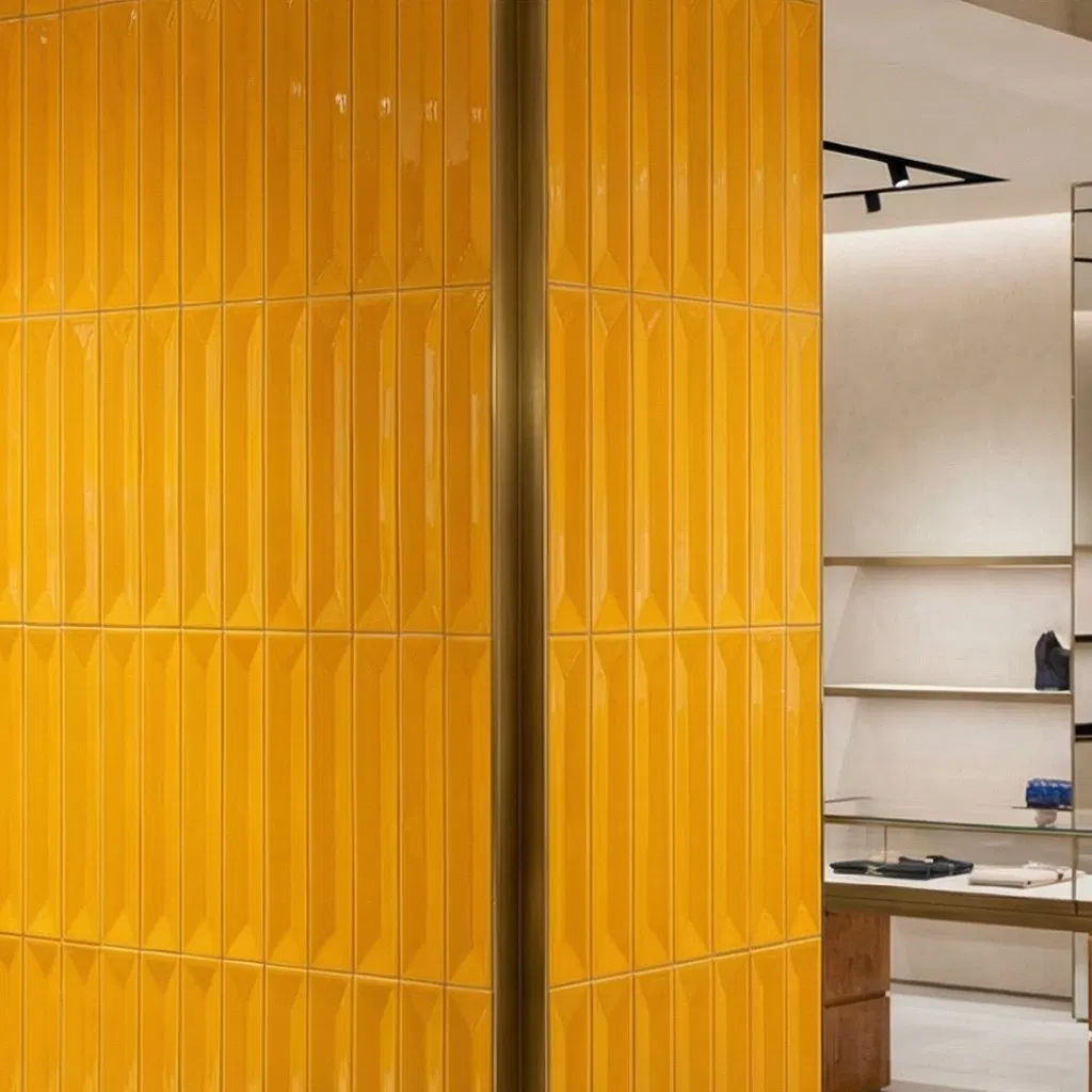 High-Traffic Glazed Ceramic Wall Tiles - Colorful Matte Finish Bricks