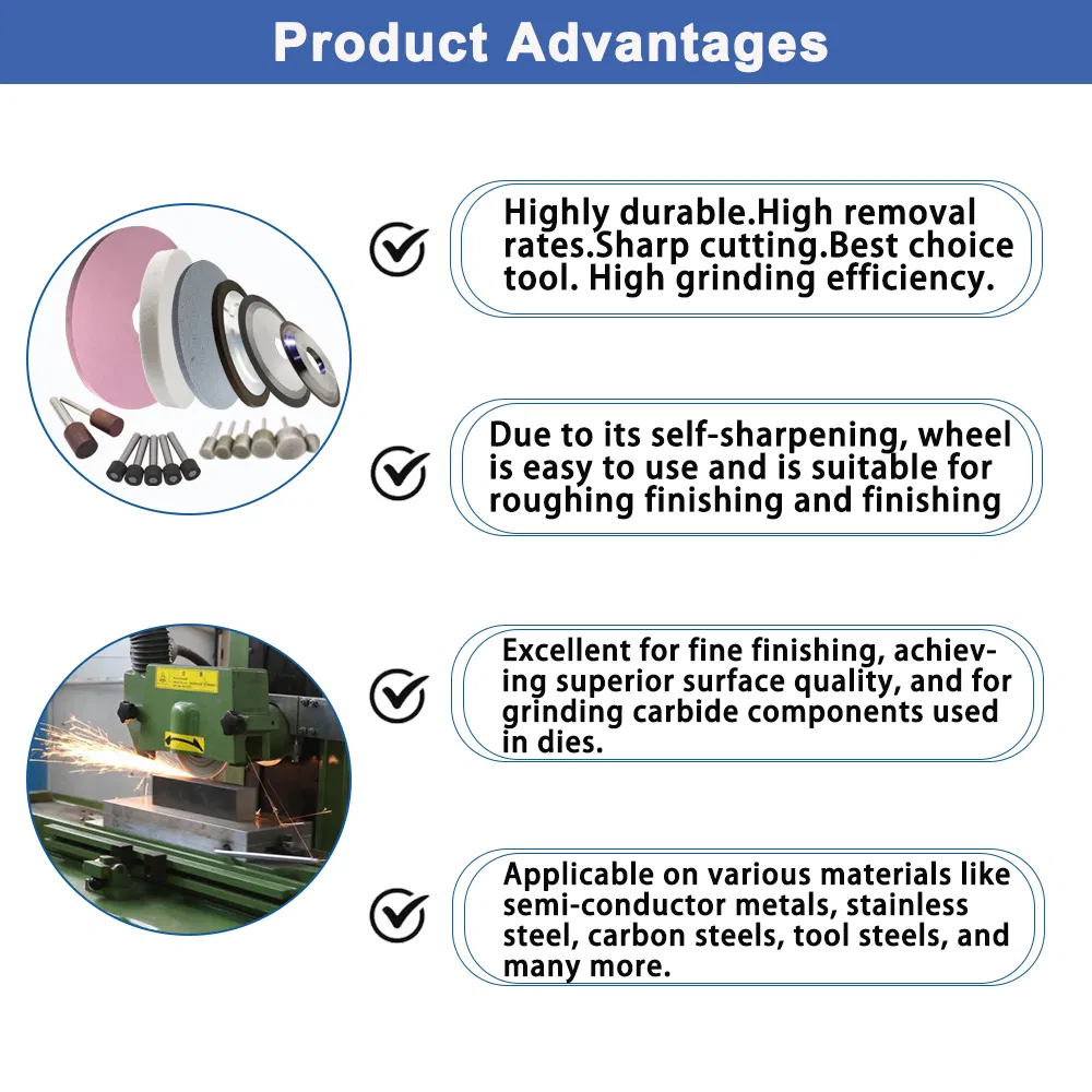 1A1r Ultra-Thin Resin Diamond Grinding Wheel Resin Bond Diamond Cutting Wheels for Carbide Mold Dies