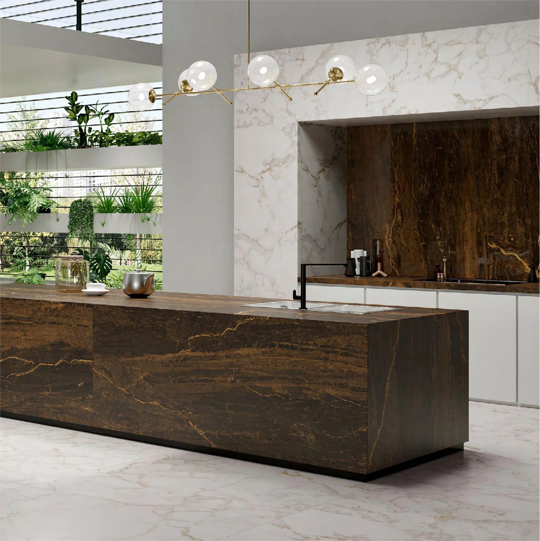 Modern Design Matte and Honed Finish White Gray Colors Flooring Tile with Creative Decorative