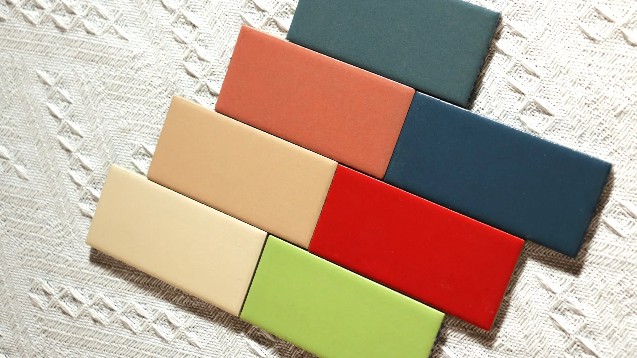 45X95mm Acid-Wear Resistant Ceramic Tile Natural Matte Color Glazed Wall Tile for Commercial &amp; Living Space