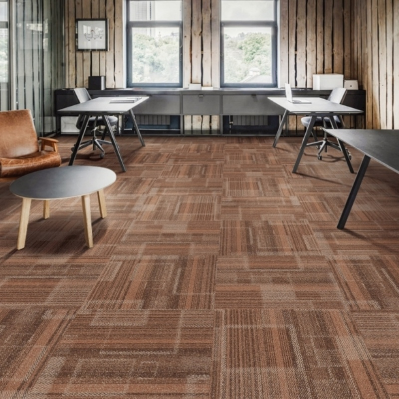 Heavy Duty Nylon Carpet Tile 50X50cm - Fire Retardant B1 Grade for Commercial Space