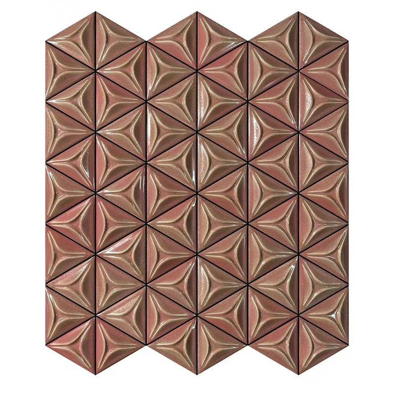 3D Art Decor Indoor Decorative Wall Panels Ceramic Mosaic Handmade Moroccan Tile