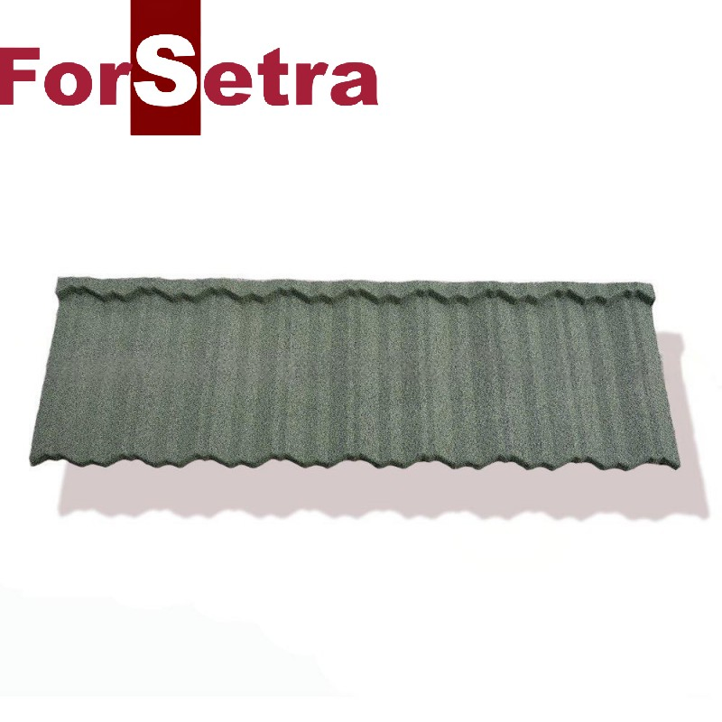 Heat Resistant Classic Roofing Sheets Stone Coated Metal Roof Tile for Residential Building