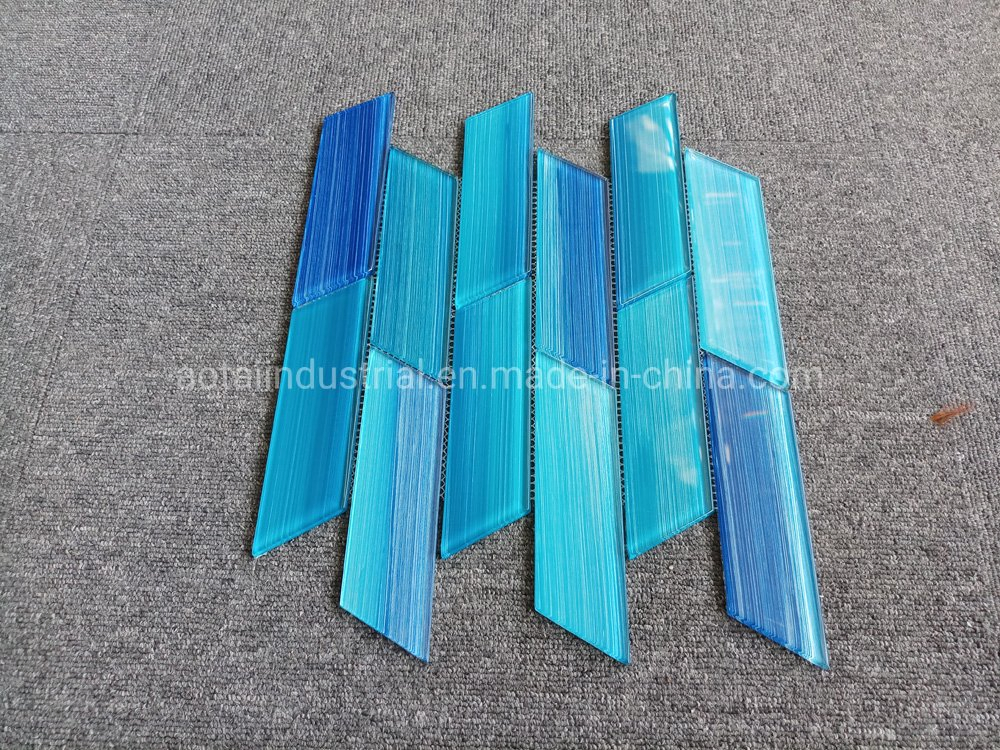 Fashionable Design Blue Glass Mosaic for Glass Tile Kitchen Backsplash