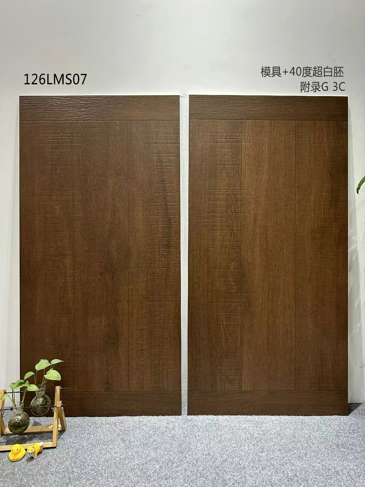 600*1200 mm 5 Faced Nature Wooden Pattern Mold Surface Matt Porcelain Ceramic Floor Tile with R10 Anti-Slip