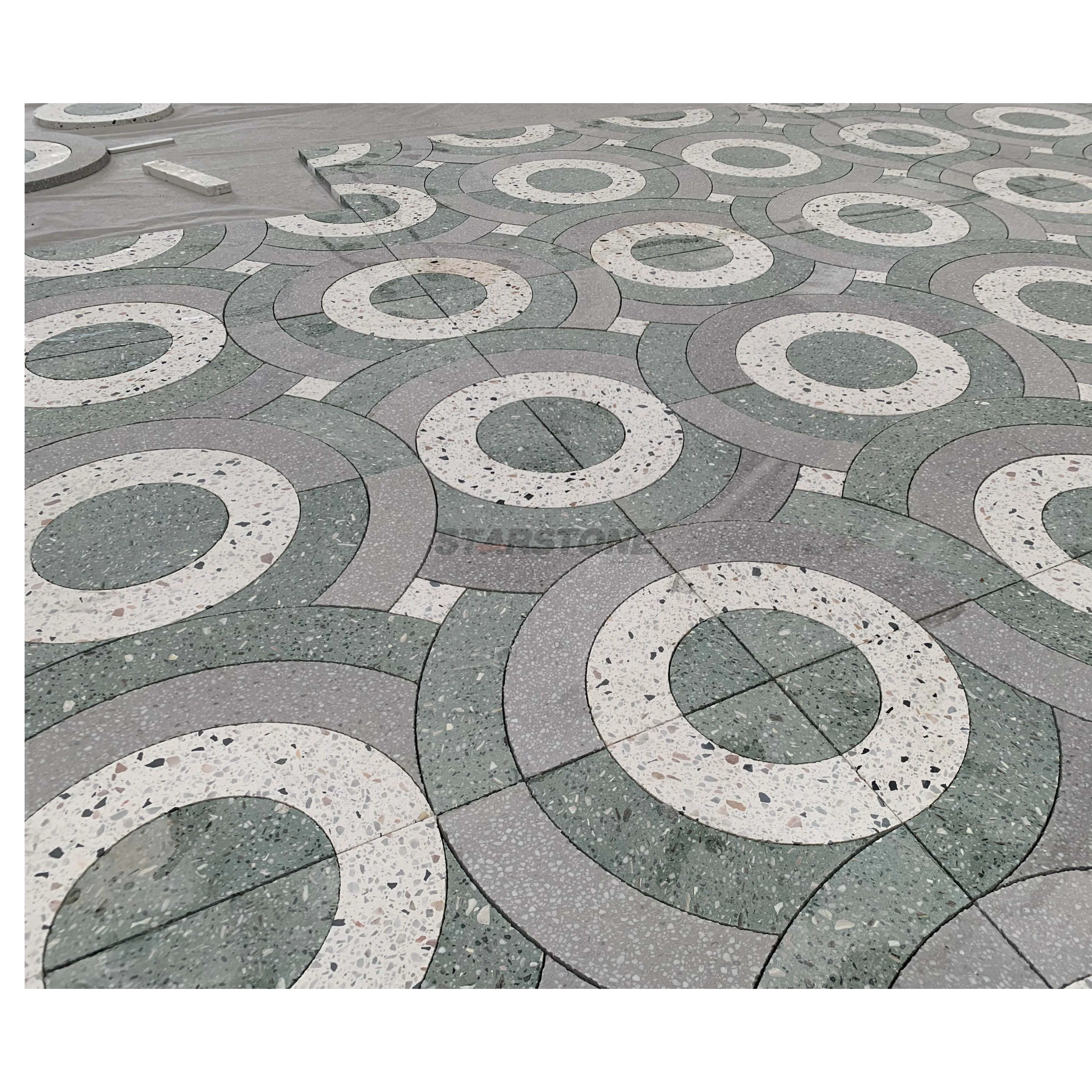 New Arrival Custom Marble Water Jet Tile for Luxury Floor Design and Decorative Marble Mosaic Patterns