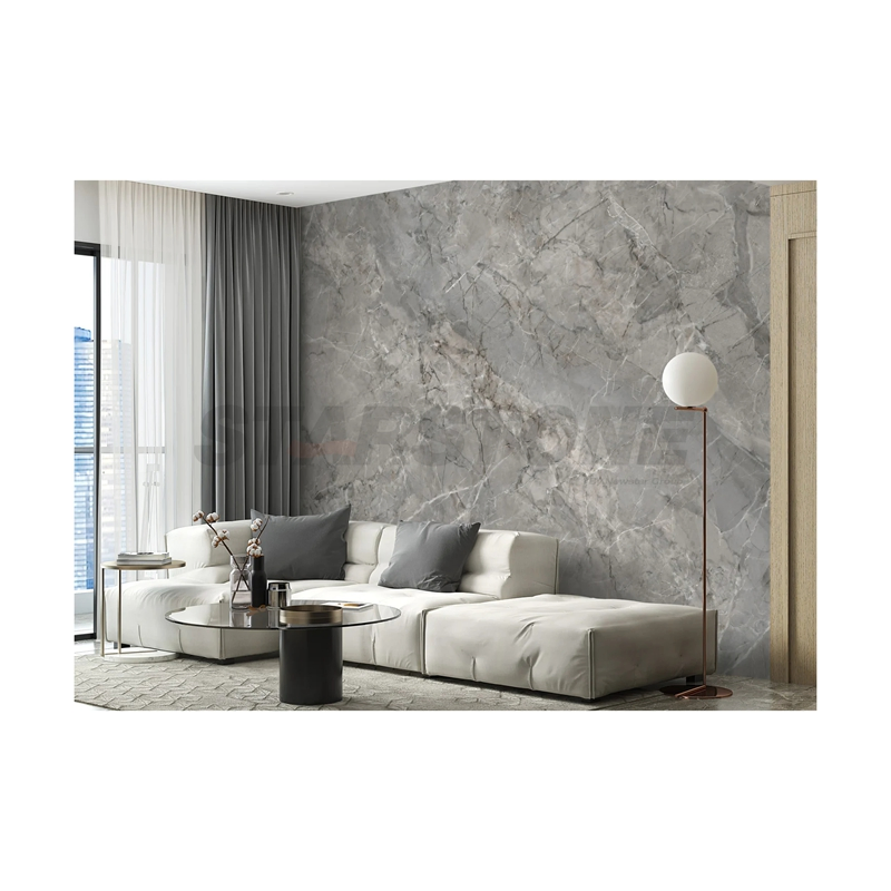 Starstone Customized Size Modern Style Grey Marble Living Room Bathroom Marble Wall Panel
