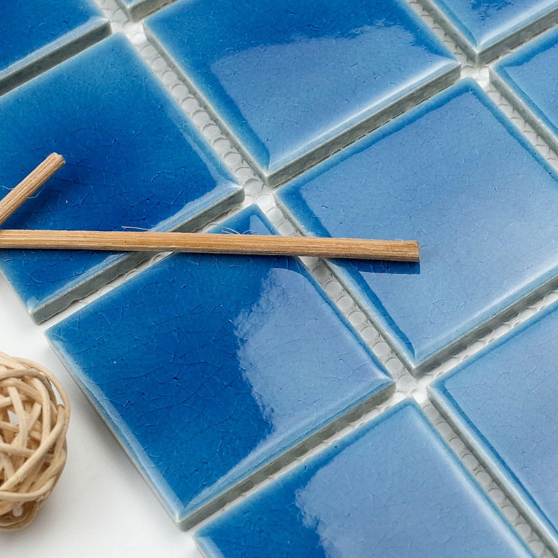 Ice Crack Walldecor Back Splash Tiles Kitchen Backsplash Ceramic Mosaic Tiles for Swimming Pool