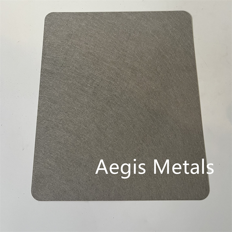 Ultra Thin 0.25mm Thick 45-80% Porosity Titanium Sintered Fiber Felt